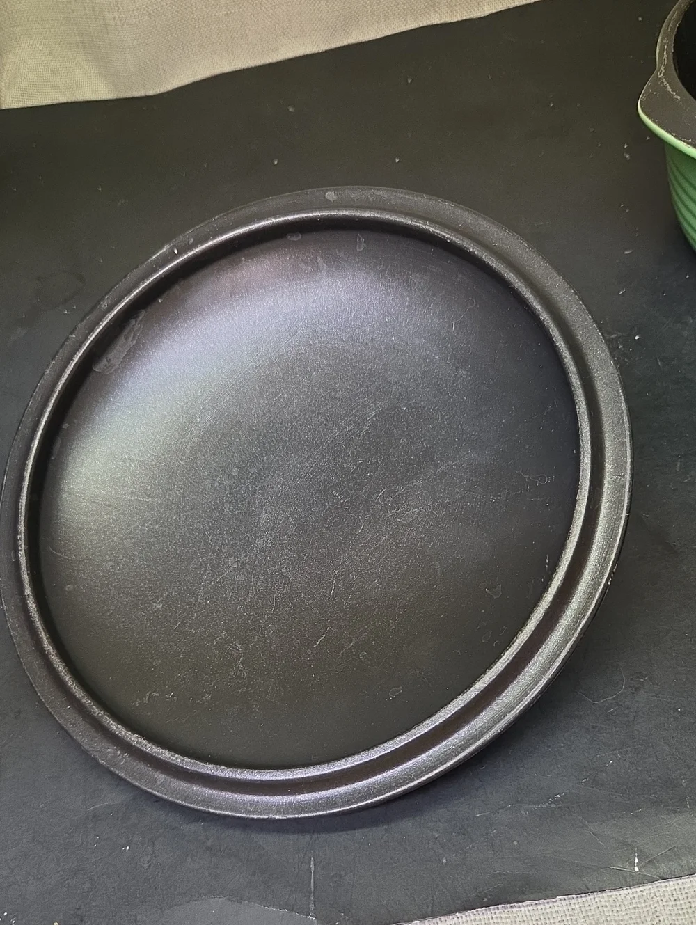 Pinnacle Green Round Ceramic Non-Stick Covered Dutch Oven  Pot w/ Lid